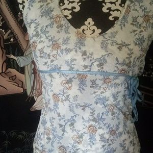 Weather Vane Blouse w/ tie around neck.